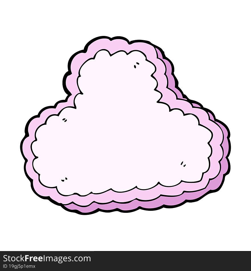 cartoon decorative cloud