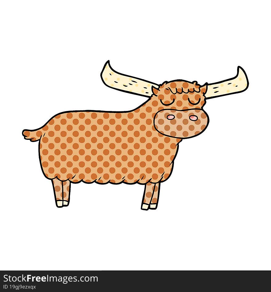 cartoon bull. cartoon bull