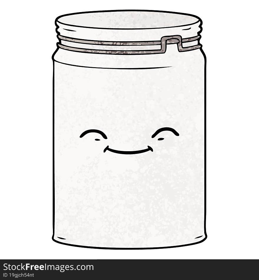 cartoon glass jar. cartoon glass jar