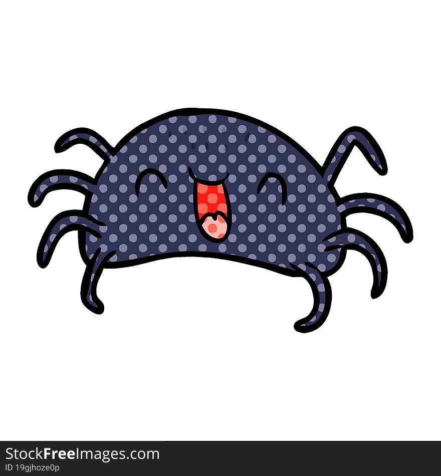 cartoon halloween spider. cartoon halloween spider