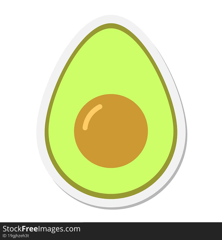 avocado sticker