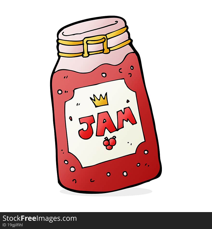 Cartoon Jar Of Jam