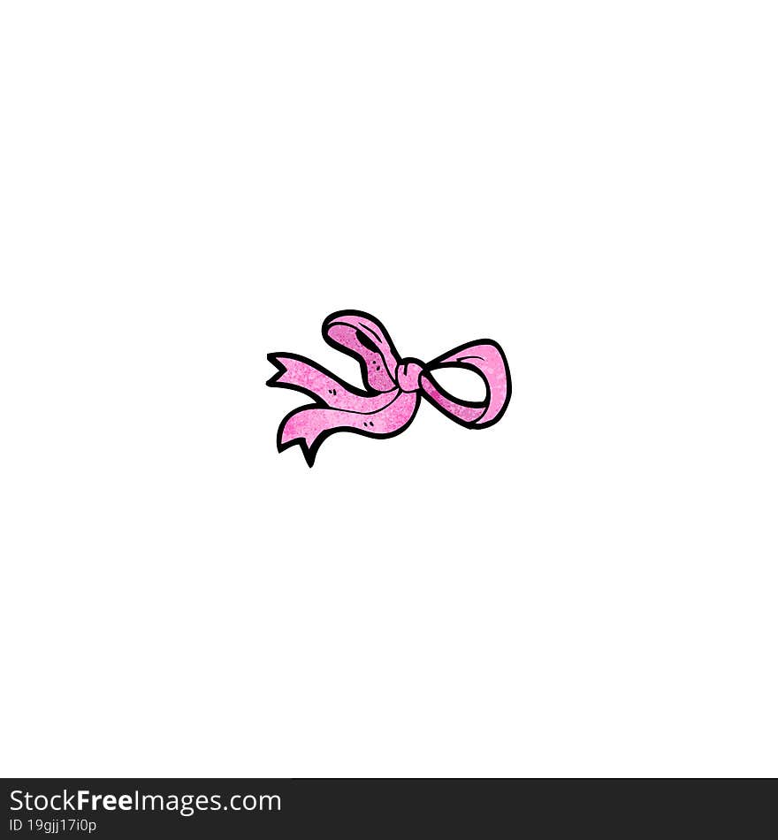 cartoon pink bow