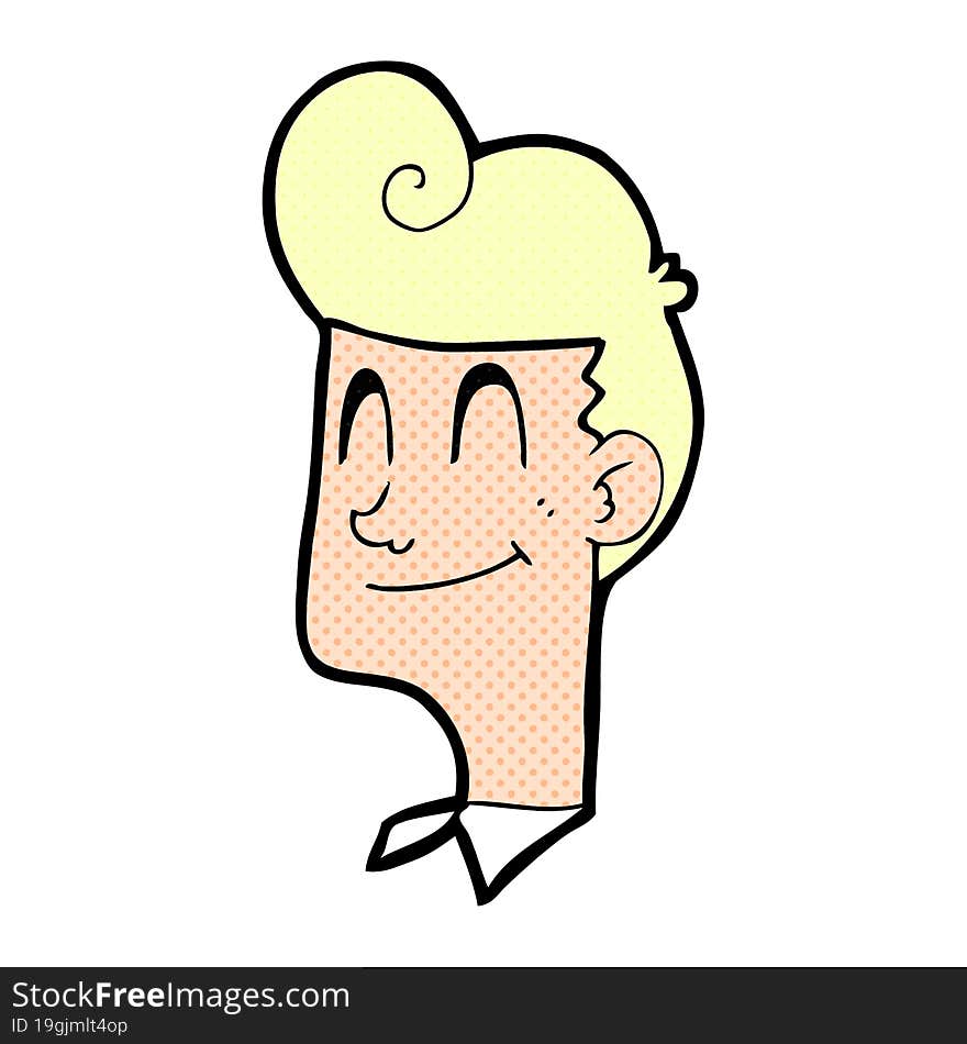 Cartoon Smiling Man