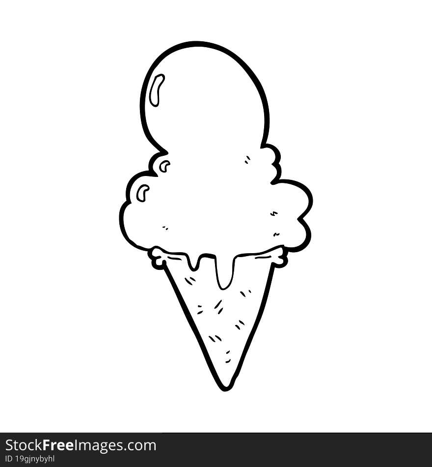 cartoon ice cream