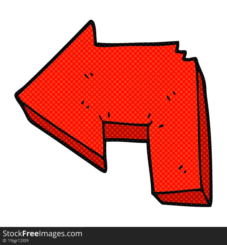 Cartoon Direction Arrow