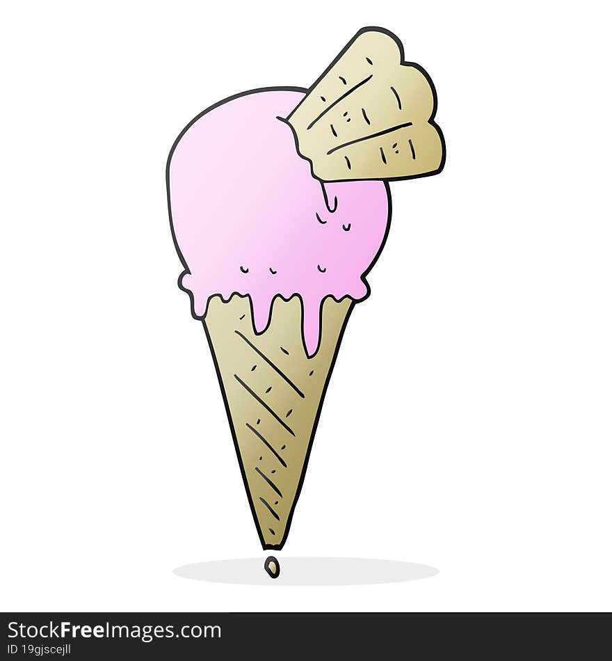 cartoon ice cream cone