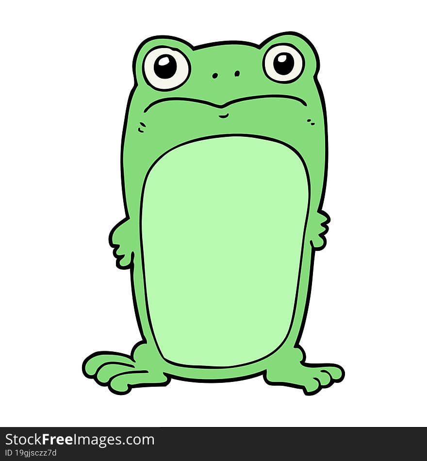 Cartoon Staring Frog