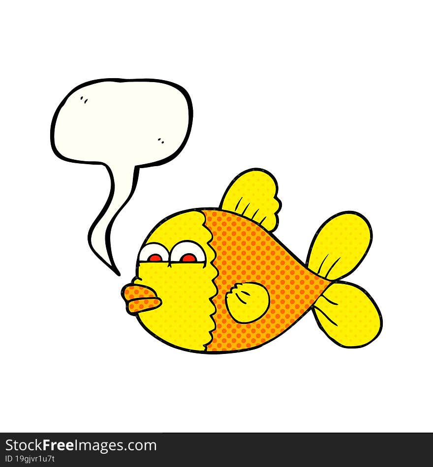 comic book speech bubble cartoon fish