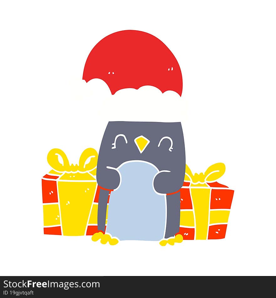 cute christmas penguin