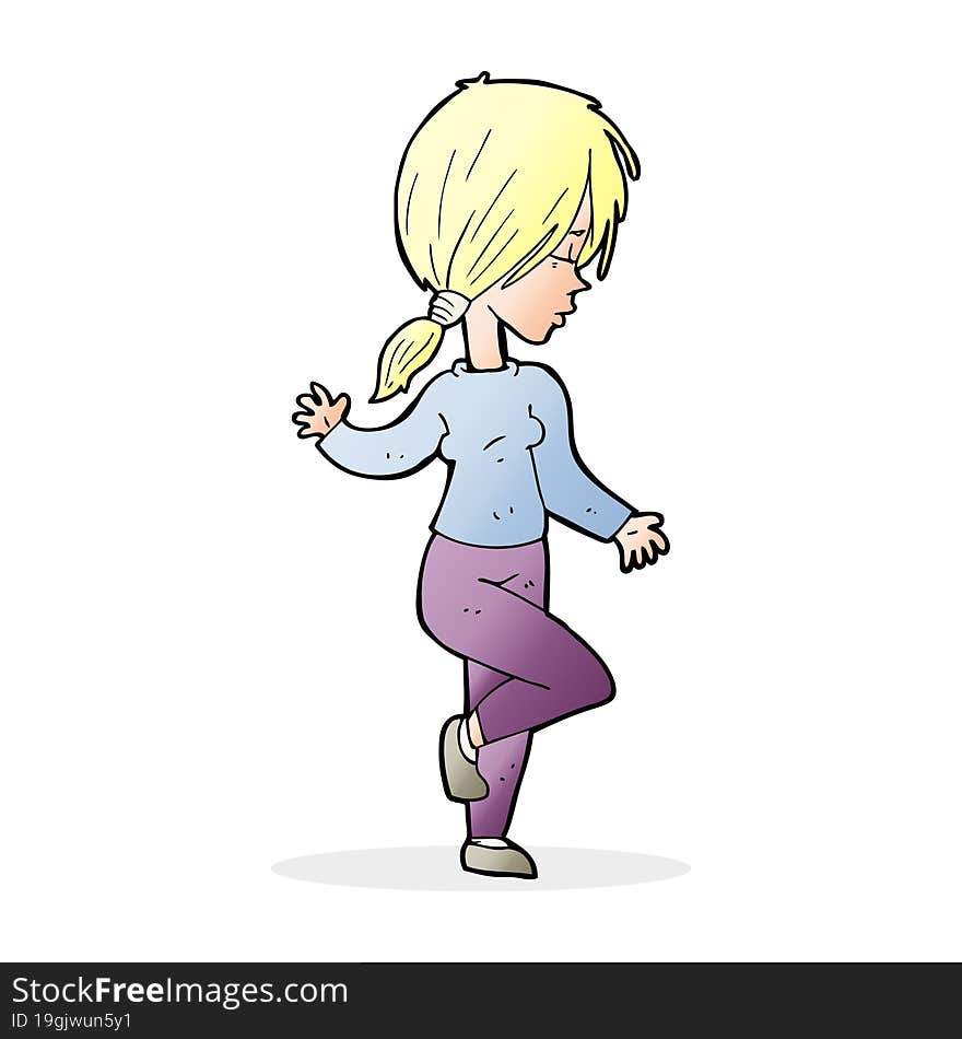 Cartoon Girl Dancing