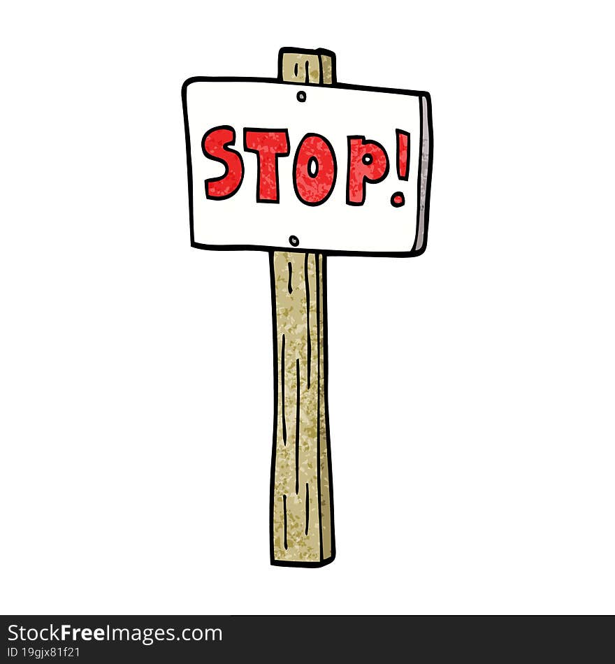 cartoon doodle traffic signs