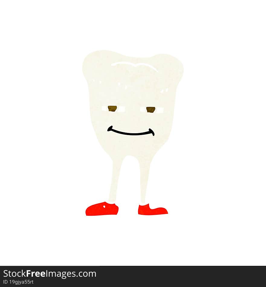 cartoon smiling tooth