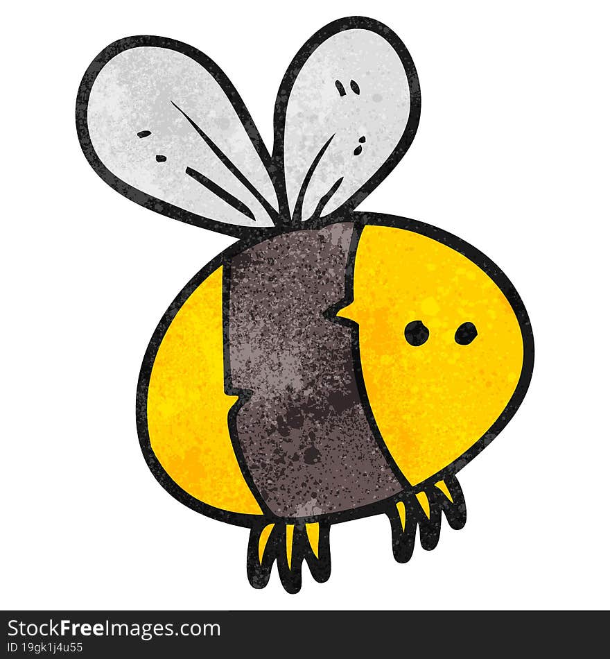 textured cartoon bee