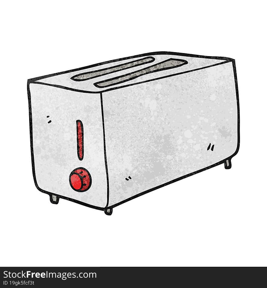 Textured Cartoon Toaster