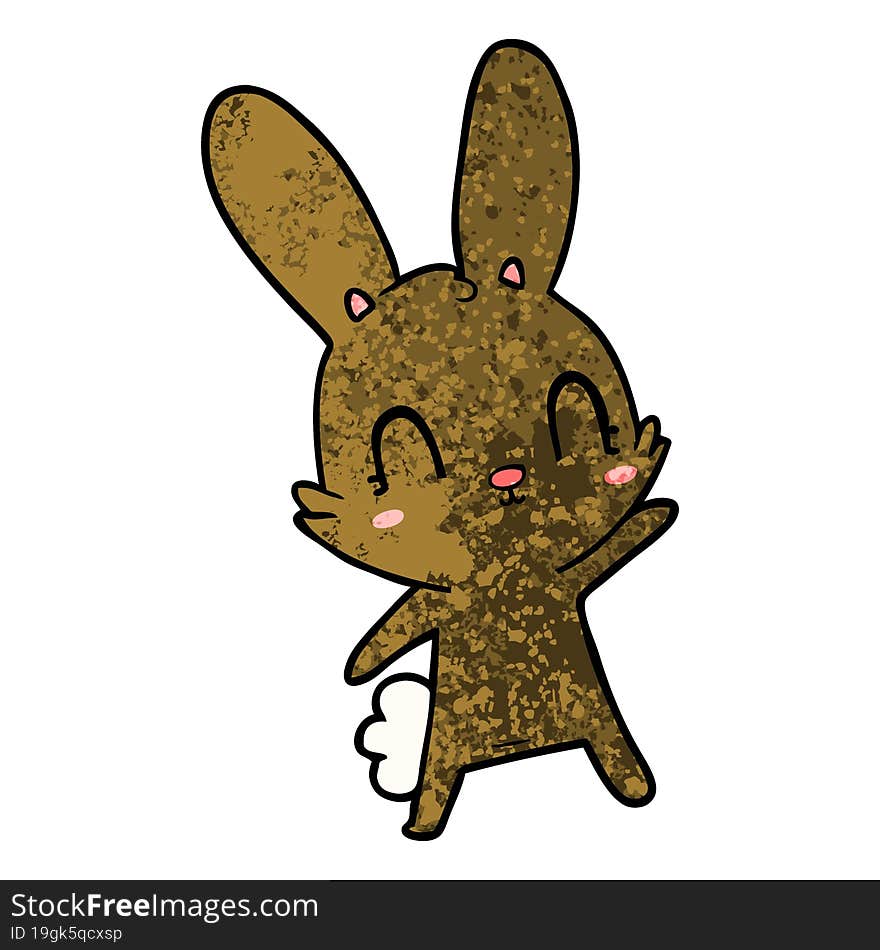 cute cartoon rabbit. cute cartoon rabbit