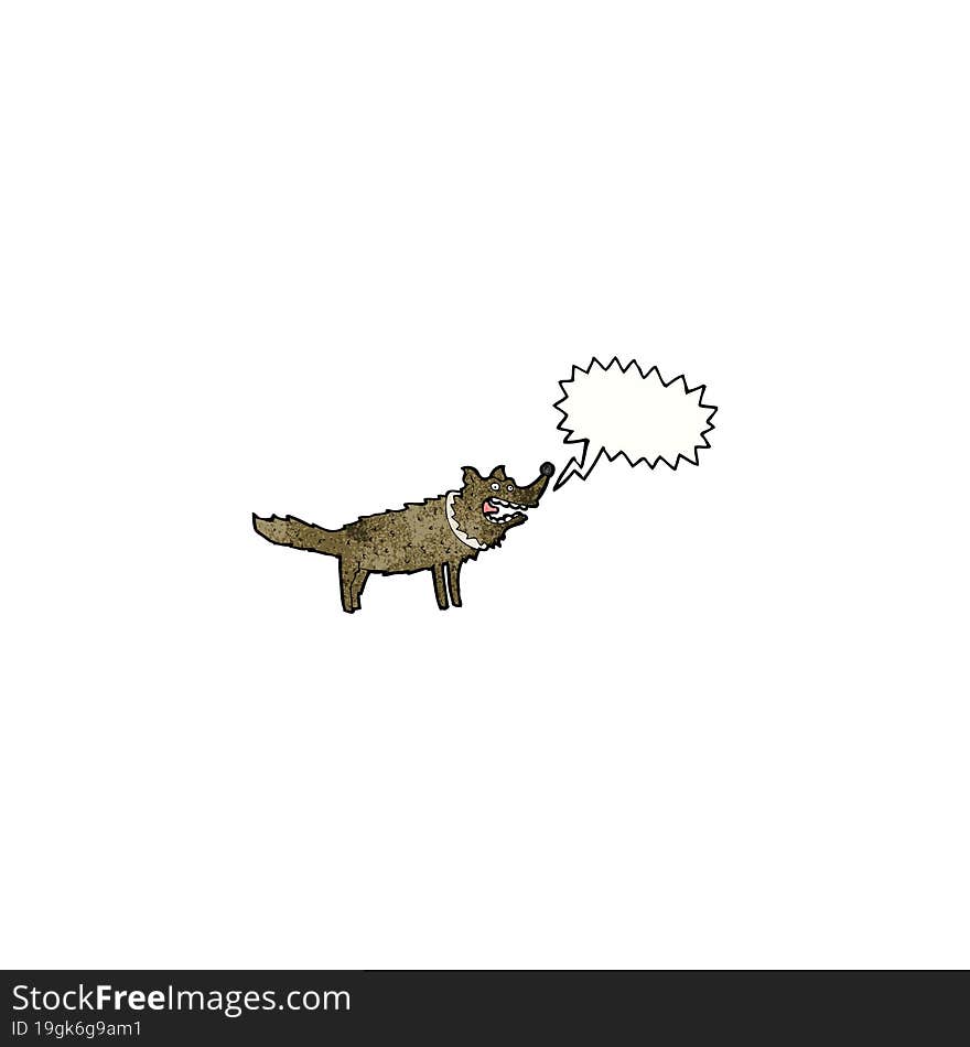 cartoon barking dog