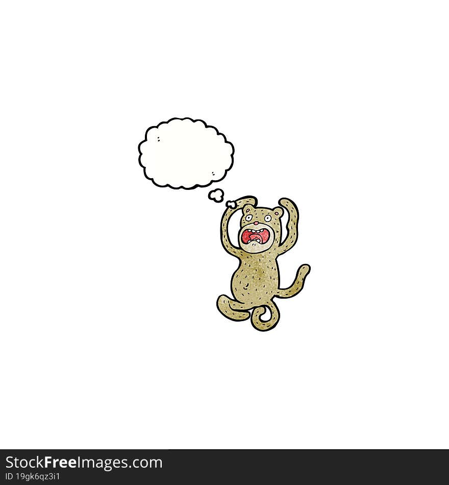 cartoon crazy monkey