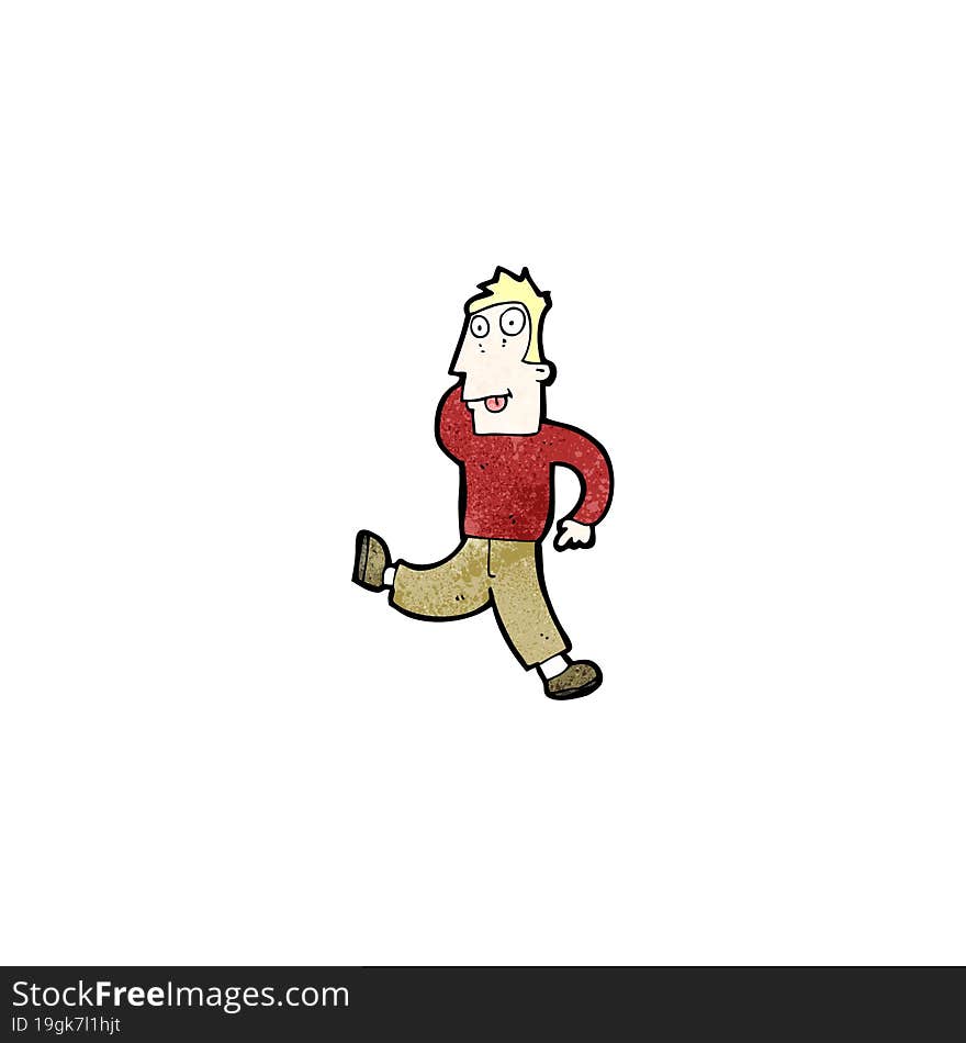 cartoon dancing man