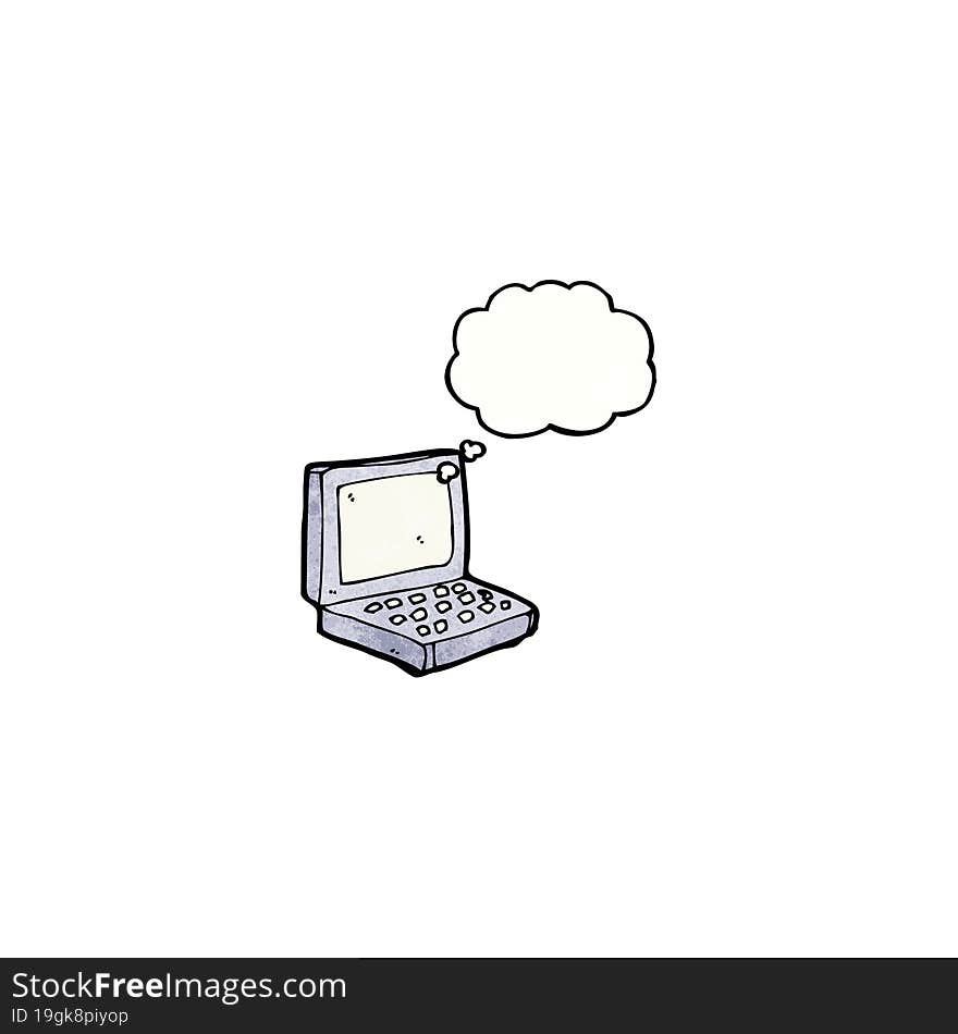 Cartoon Laptop Computer