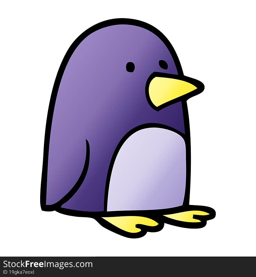 cartoon doodle small penguin