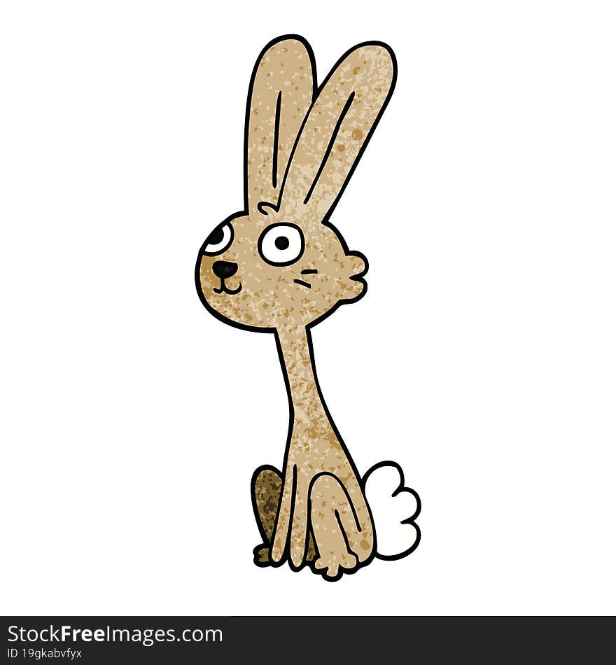 cartoon doodle rabbit