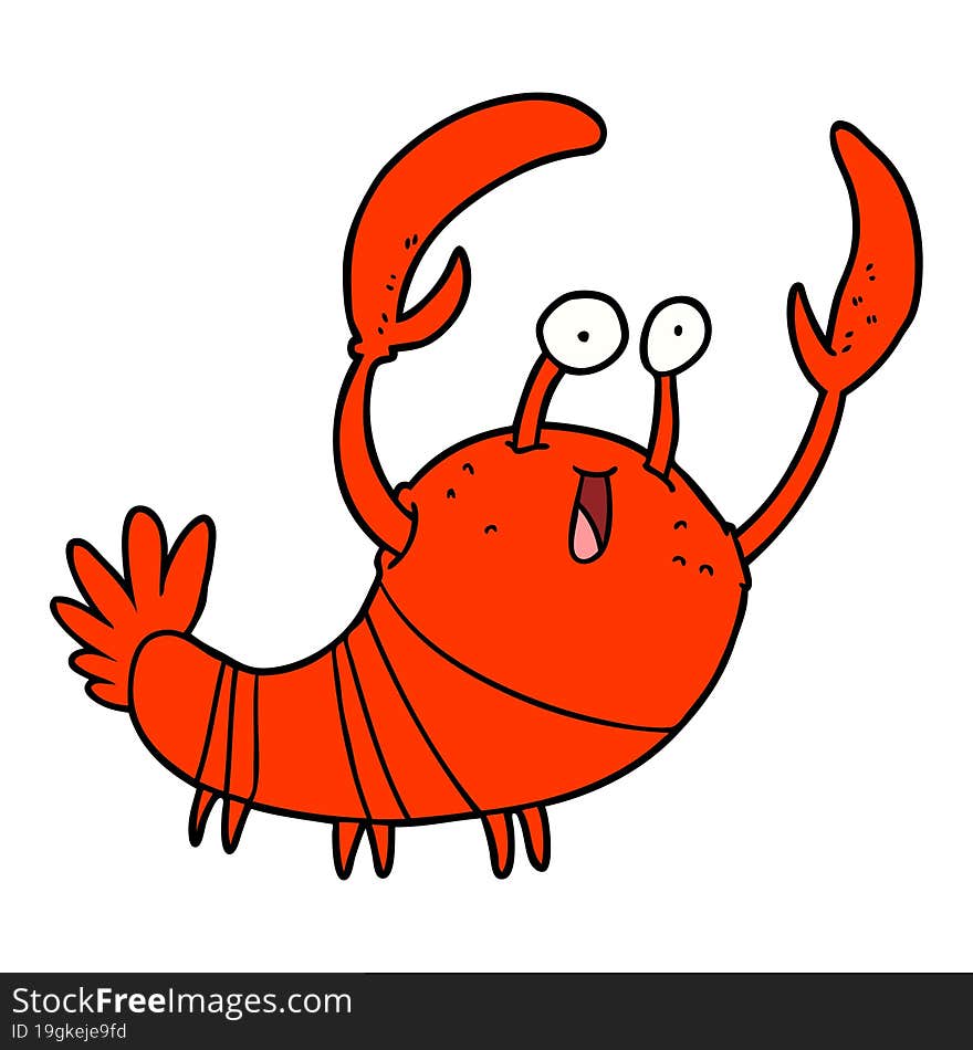 cartoon lobster. cartoon lobster