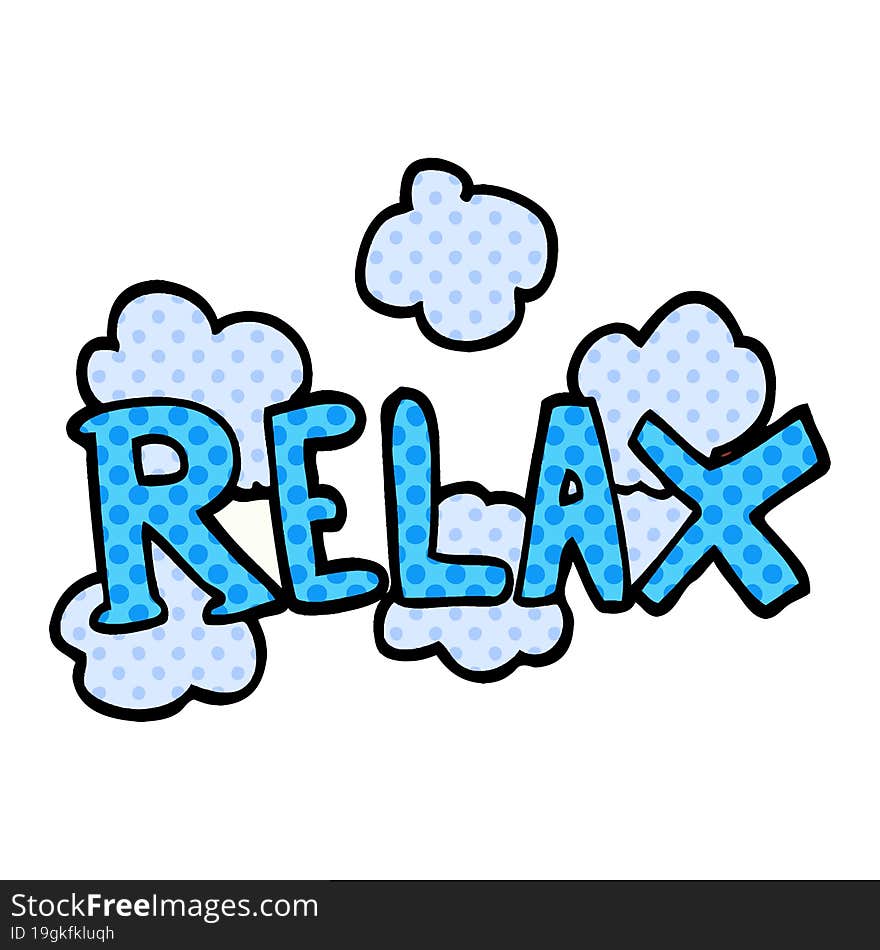 cartoon doodle relax symbol