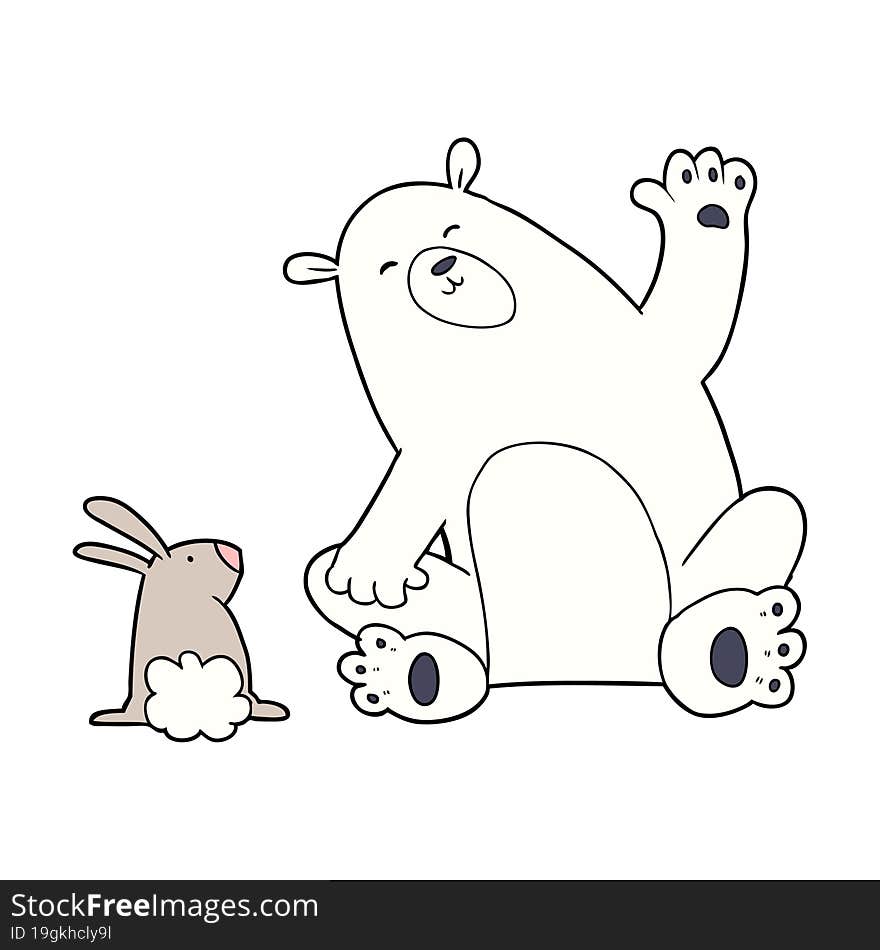 cartoon winter animals. cartoon winter animals