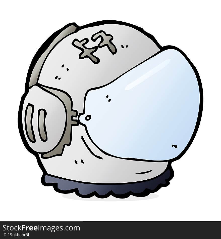 cartoon astronaut helmet