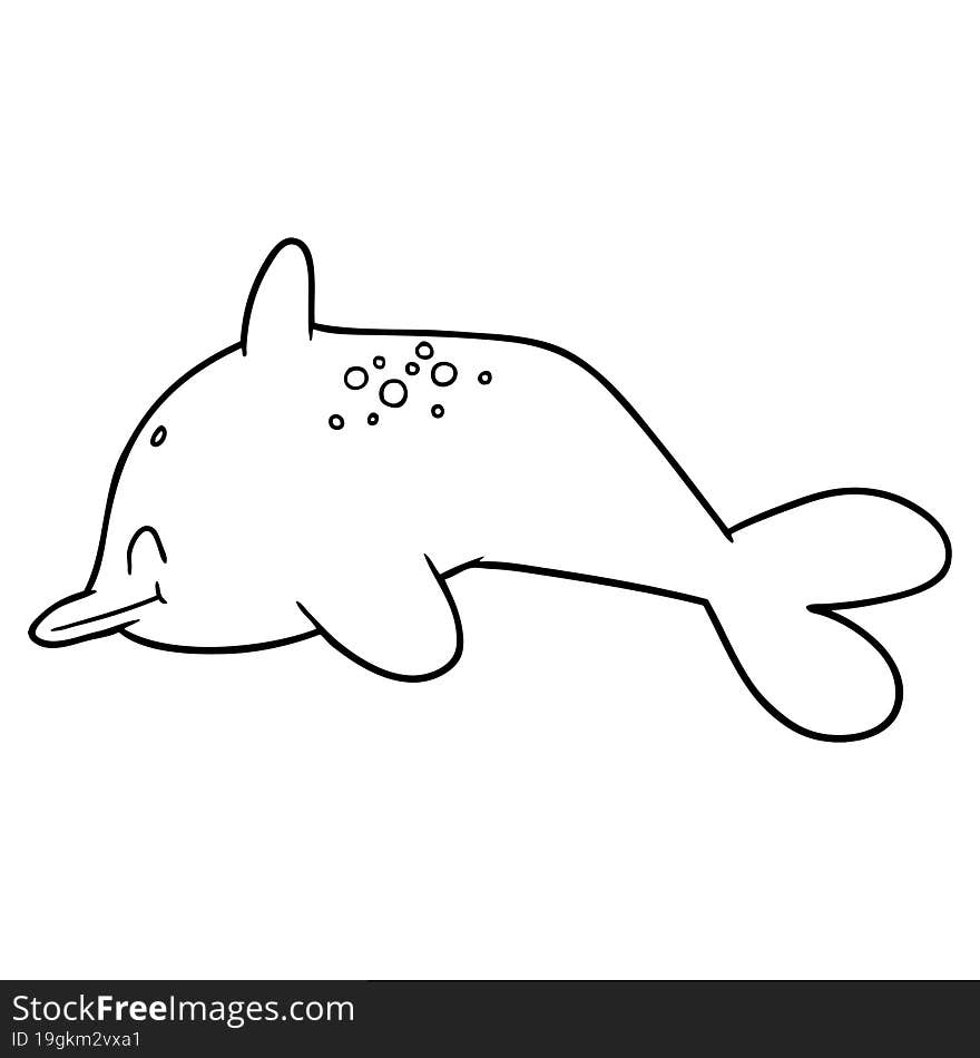 cartoon dolphin. cartoon dolphin