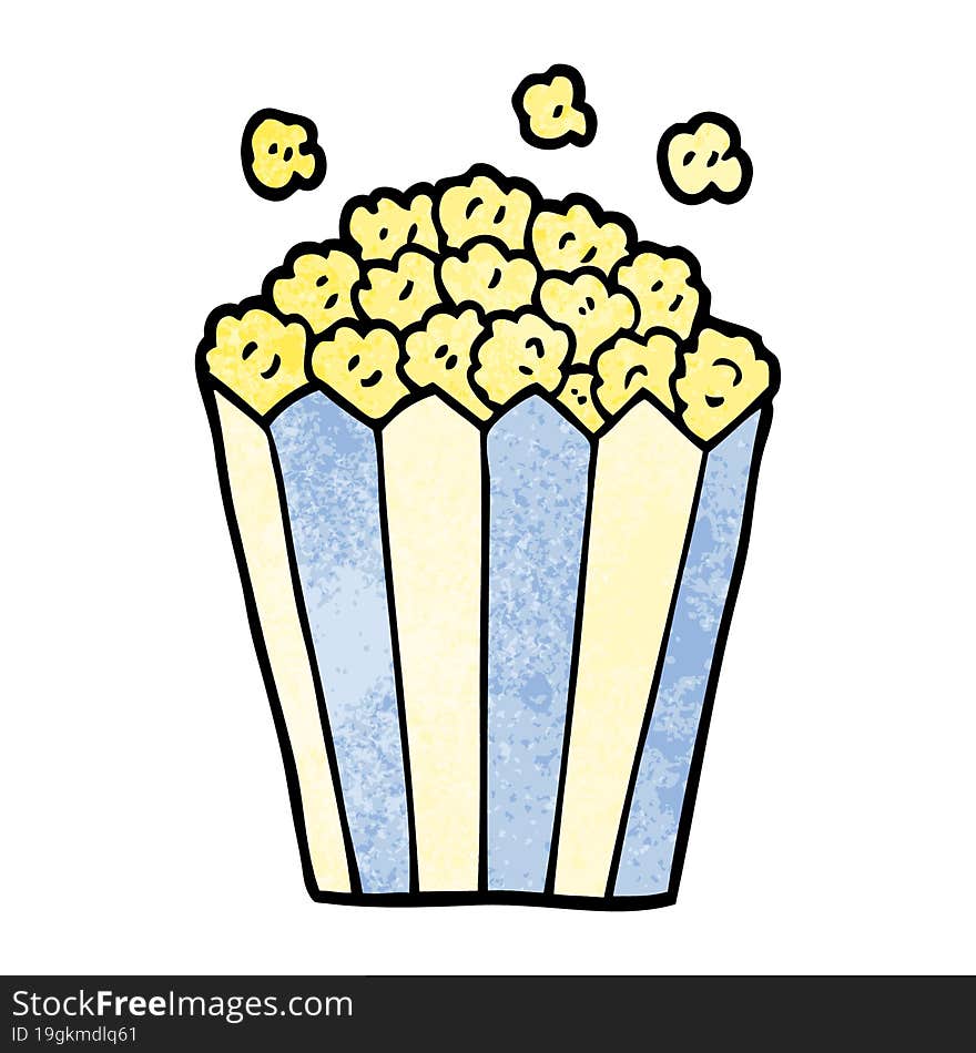 Cartoon Doodle Popcorn