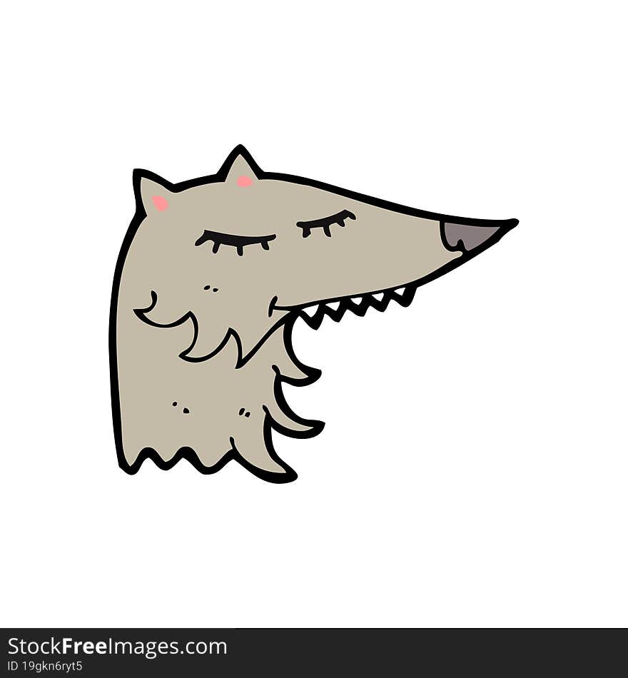 cartoon wolf