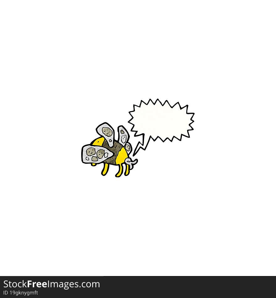 cartoon fat bee