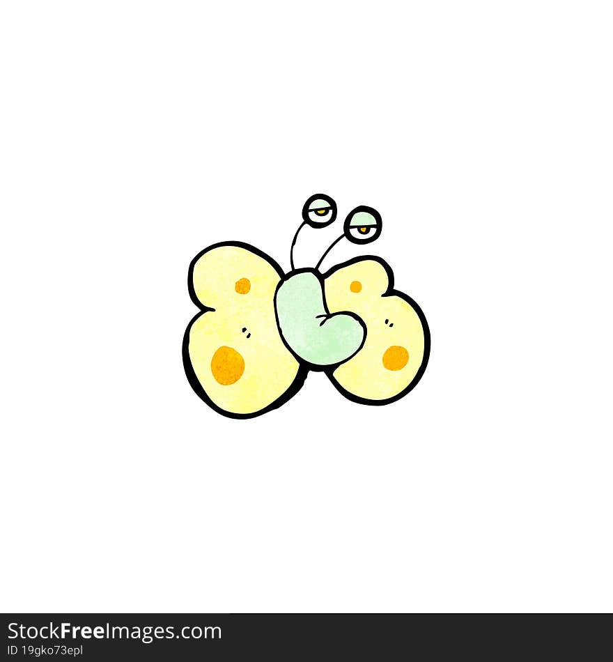 funny cartoon butterfly