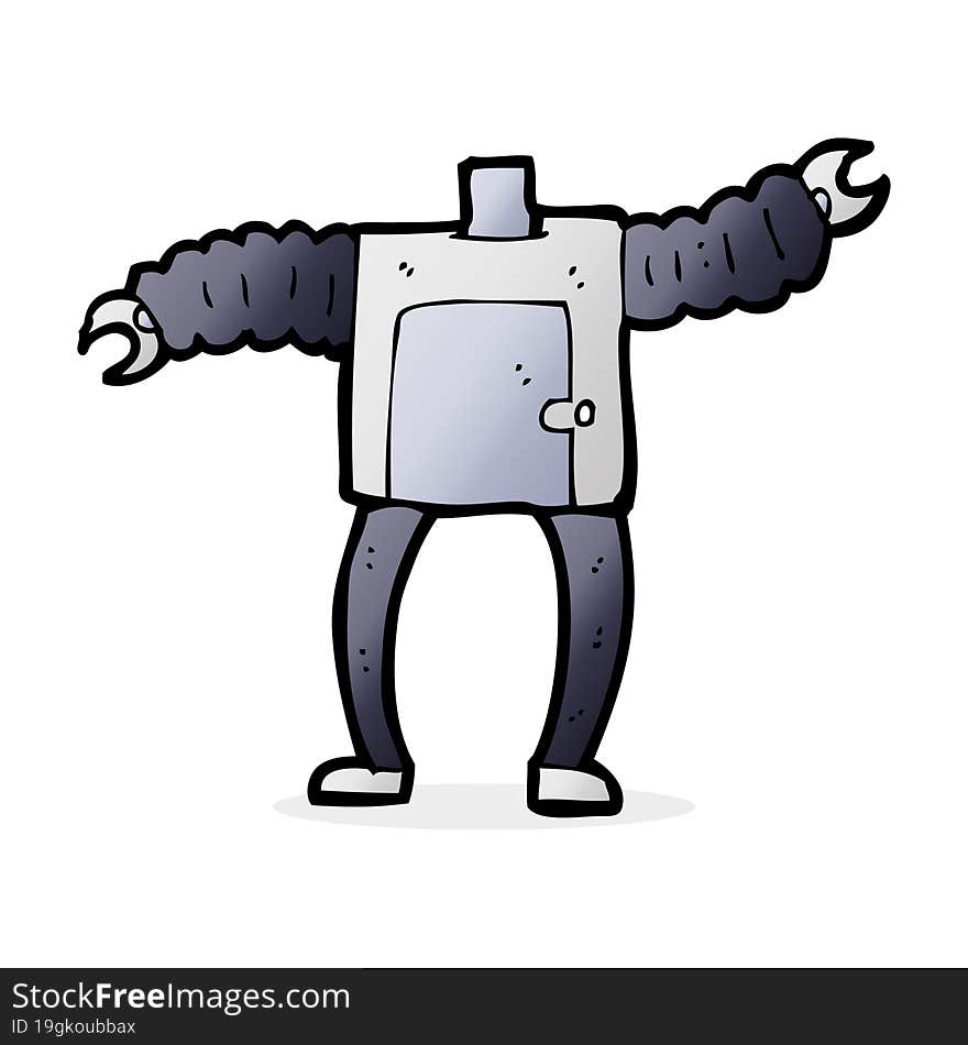 Cartoon Robot Body (mix And Match Cartoons Or Add Own Photos