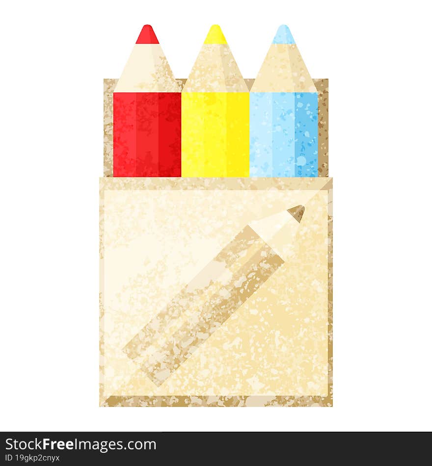 pack of coloring pencils graphic icon