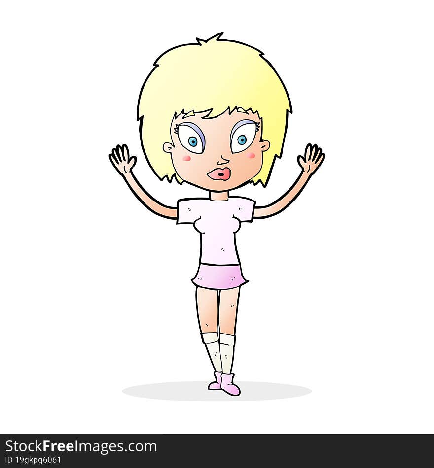 cartoon pretty girl