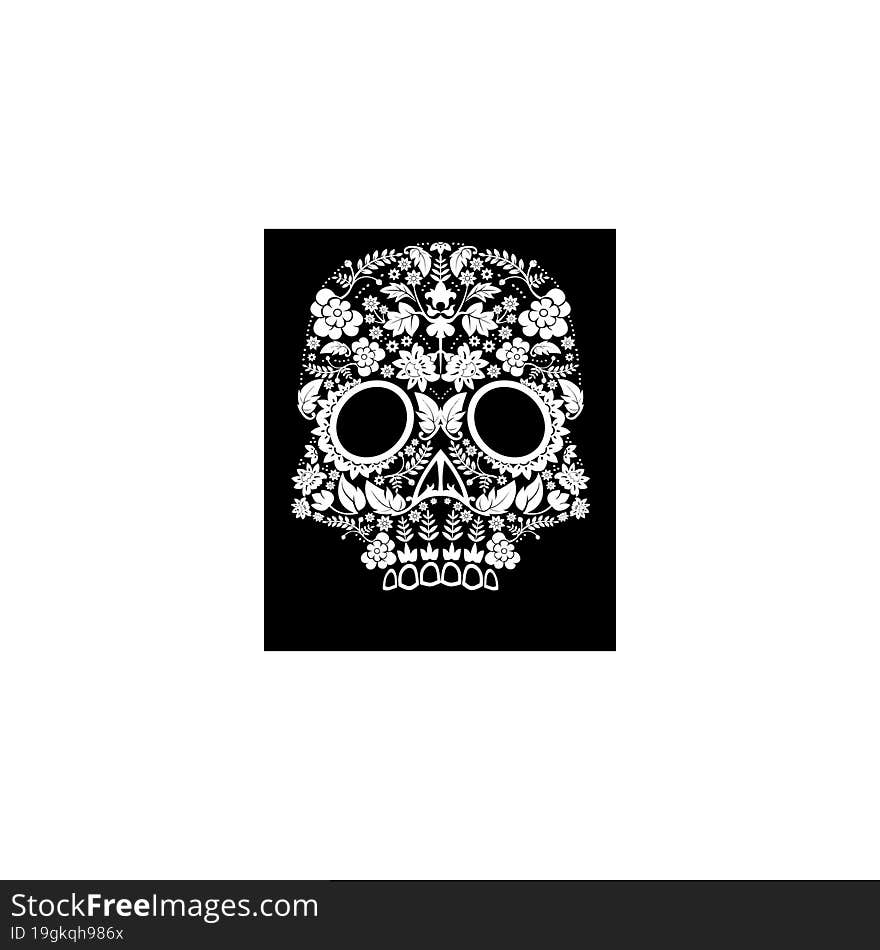 day of the dead skull