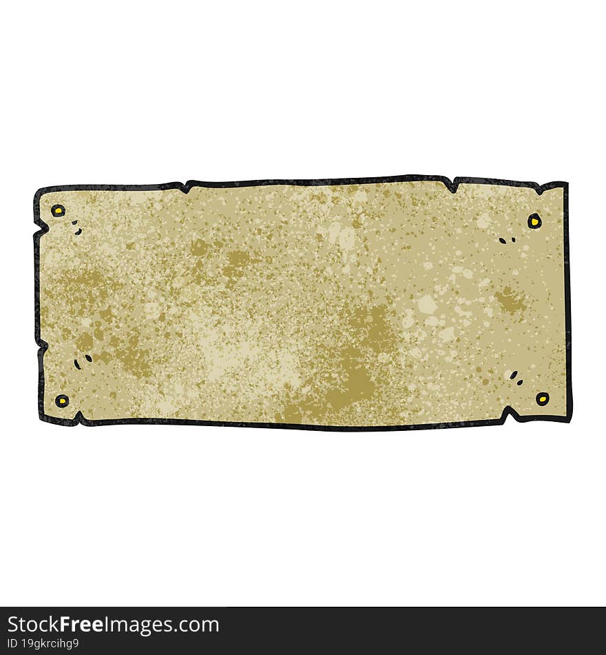 texture cartoon blank sign