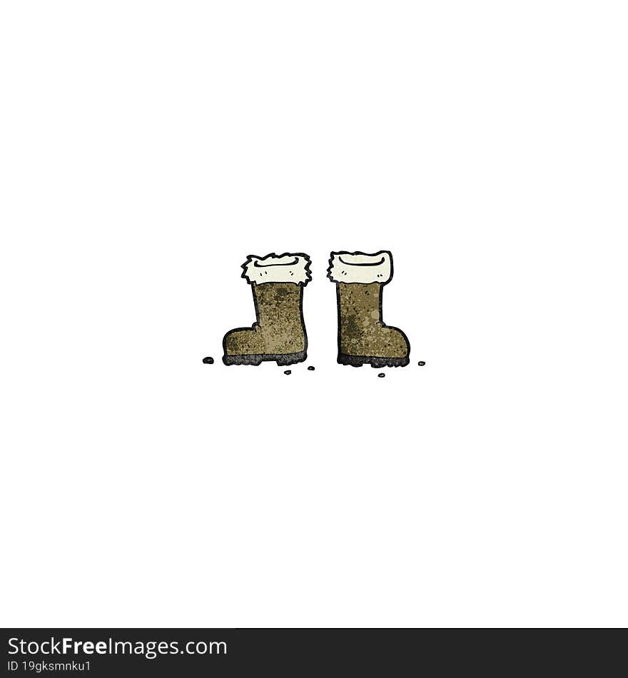 cartoon winter boots