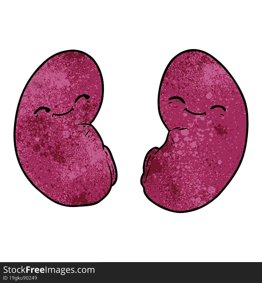 cartoon kidneys. cartoon kidneys