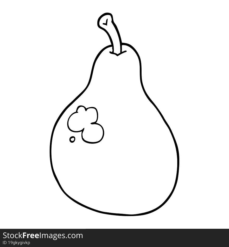 cartoon pear