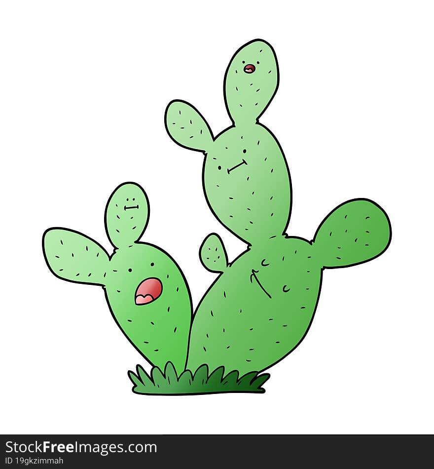 cartoon cactus. cartoon cactus