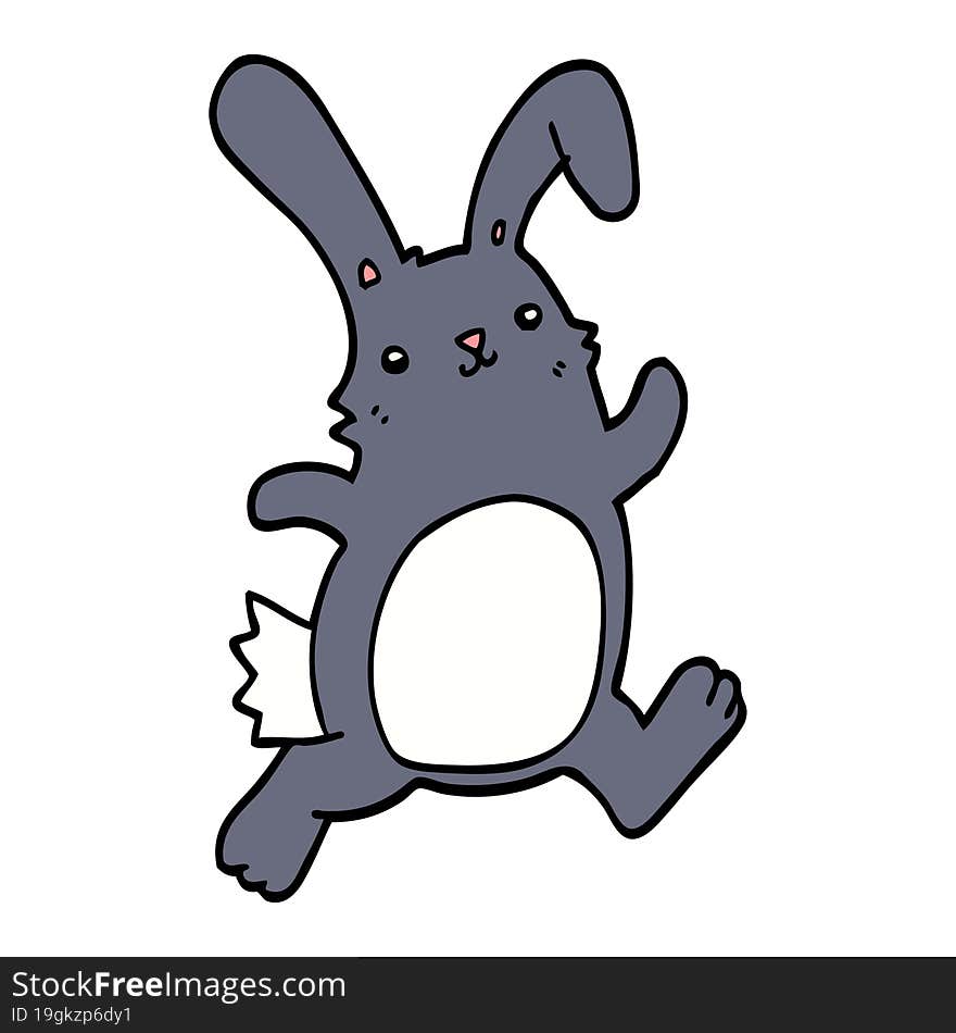 cartoon rabbit running