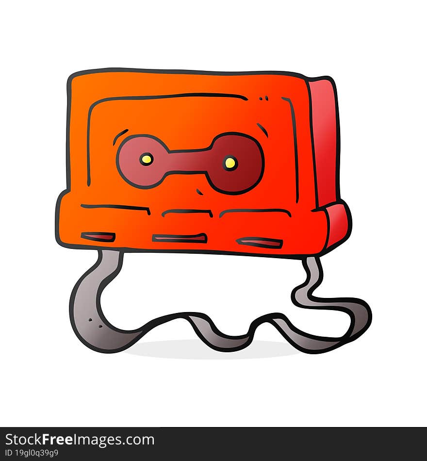 cartoon cassette tape