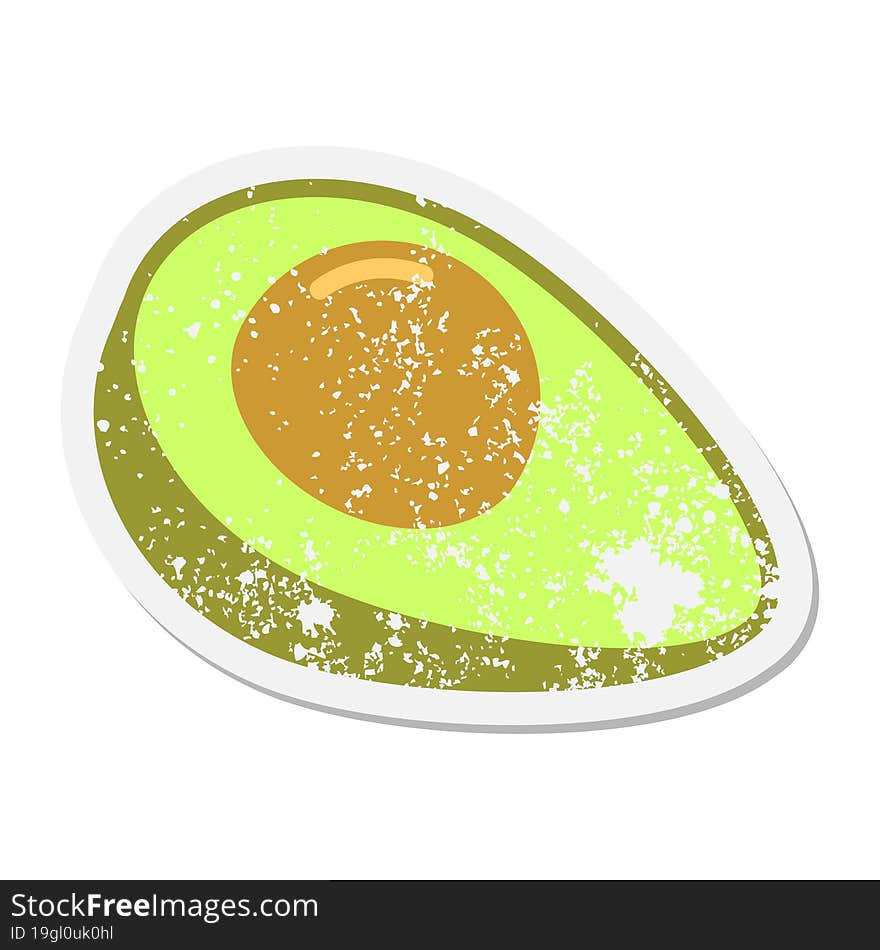 avocado grunge sticker