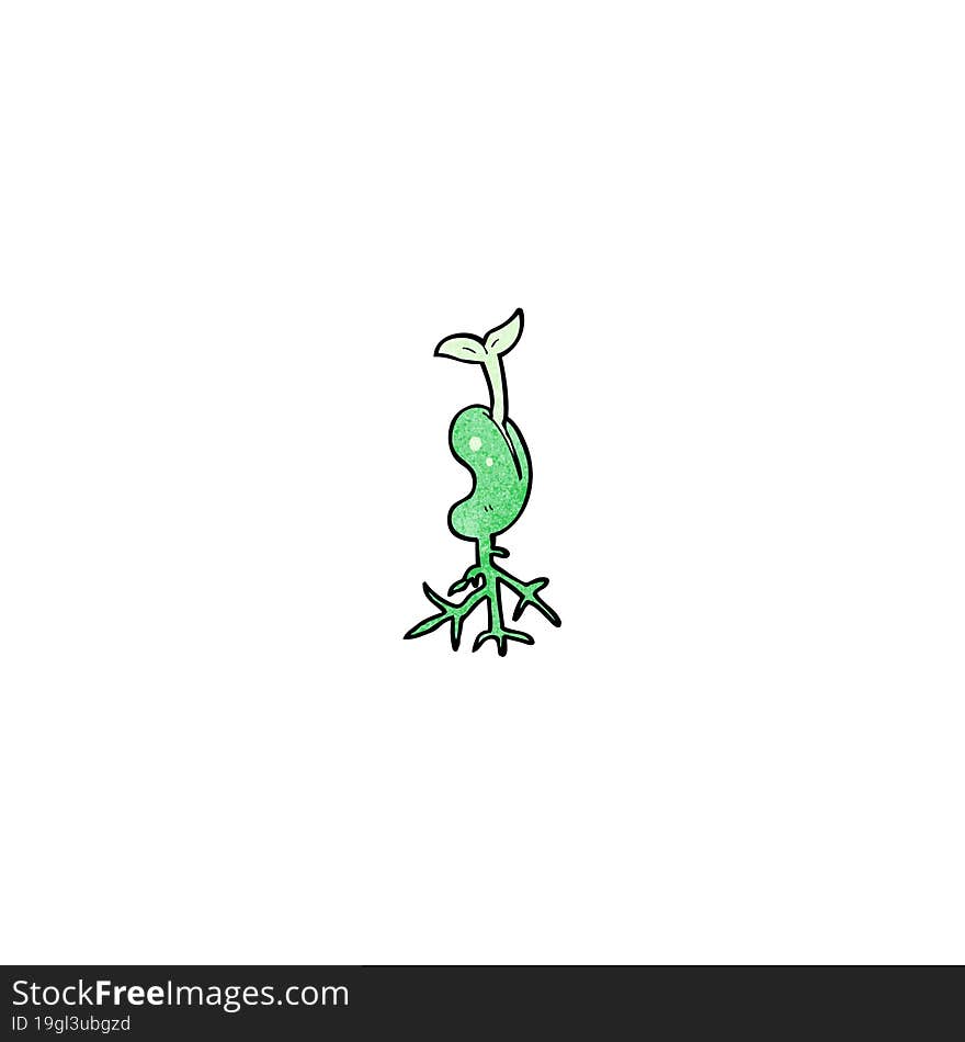 cartoon seedling