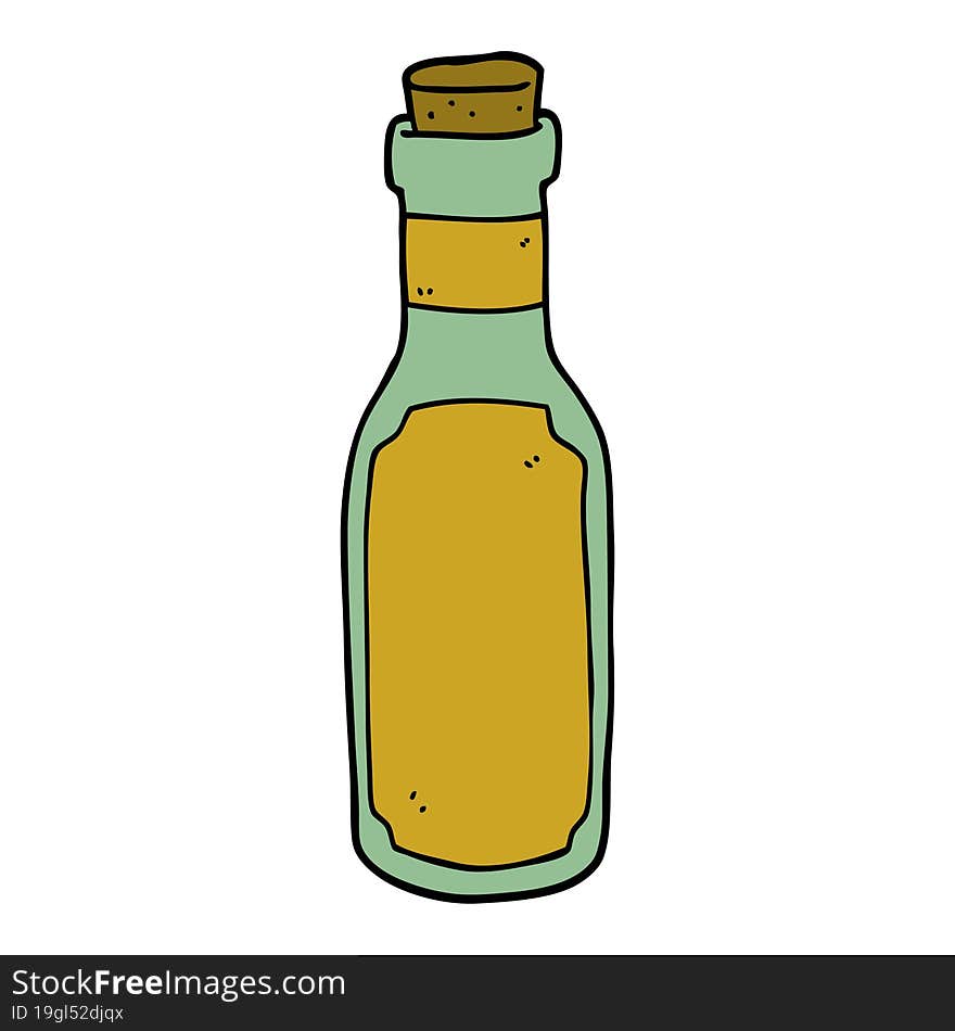 cartoon potion bottle