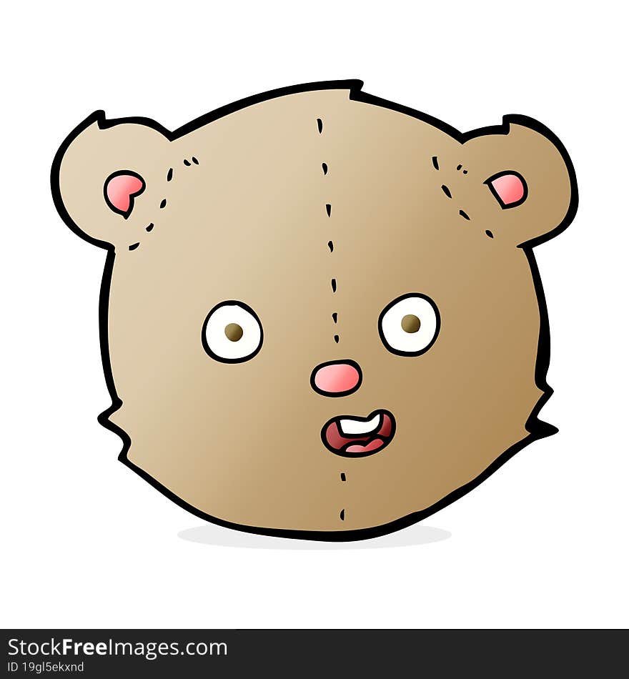 cartoon teddy bear head